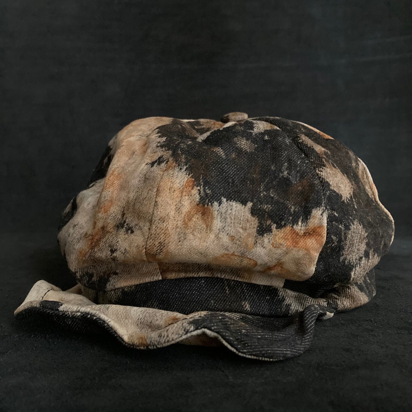 Rust dyed denim casquette