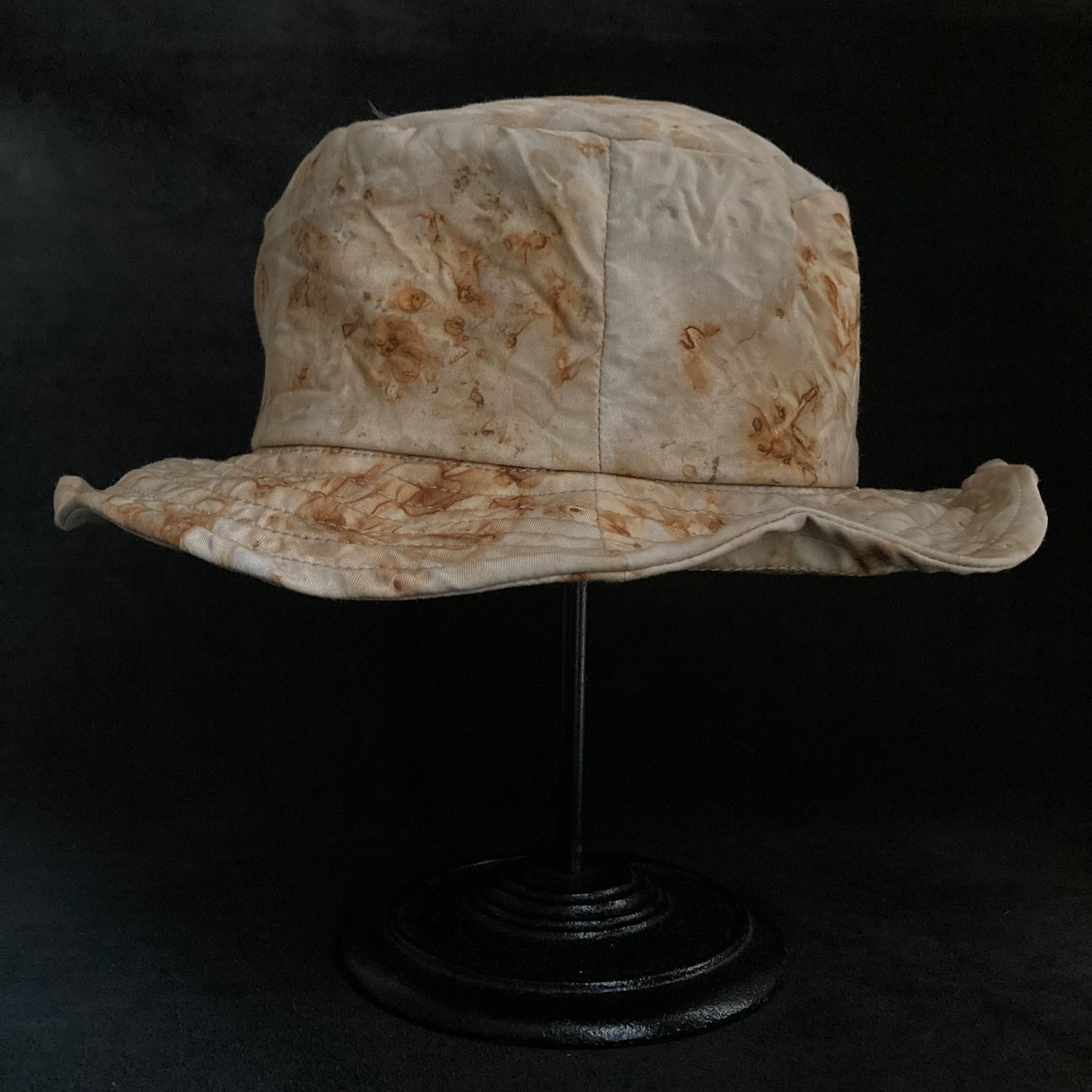 Rust messy bucket hat