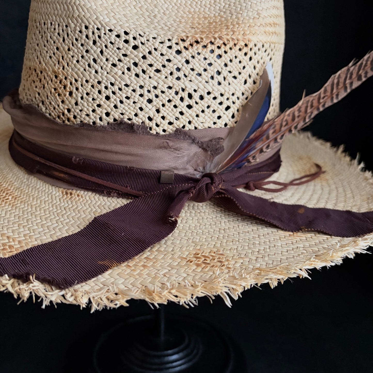 Journey burned western panama hat