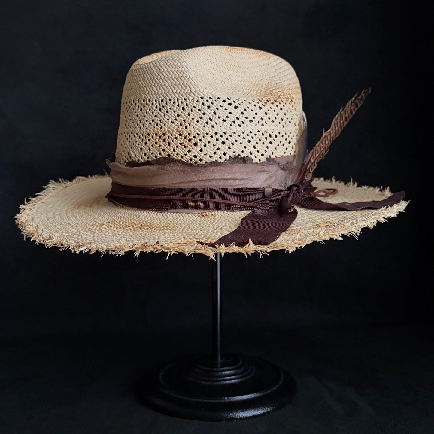 Journey burned western panama hat