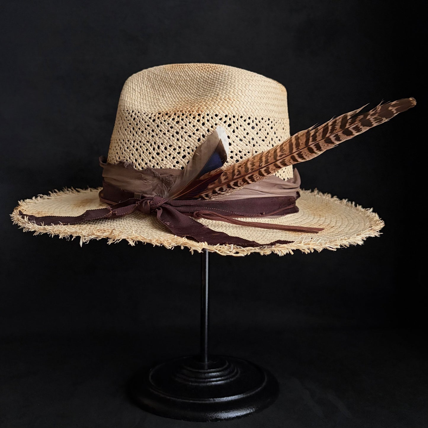 Journey burned western panama hat