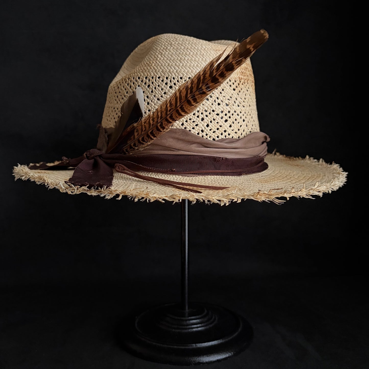 Journey burned western panama hat