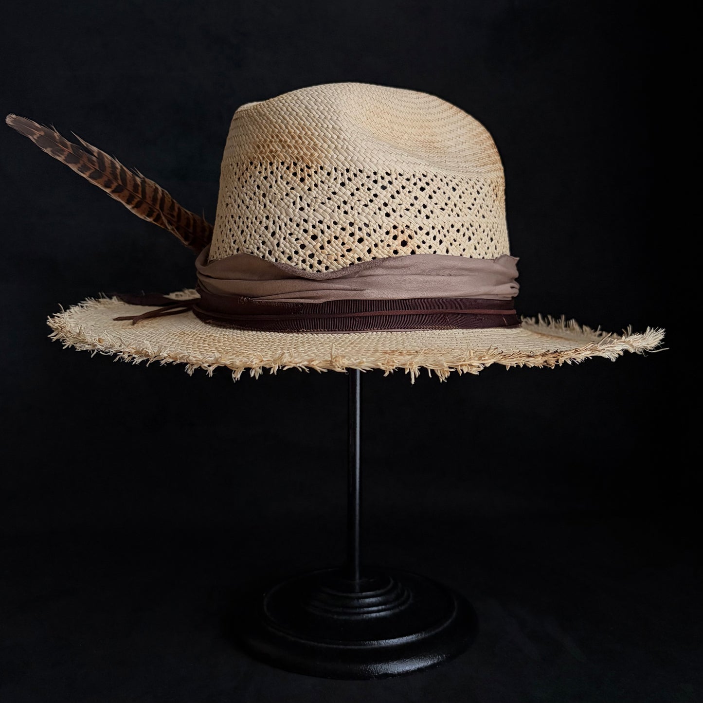 Journey burned western panama hat