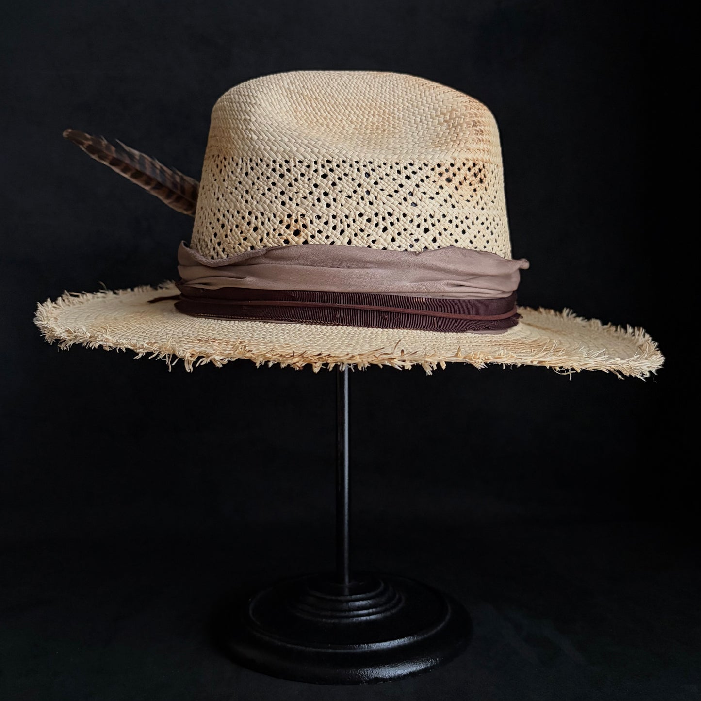Journey burned western panama hat