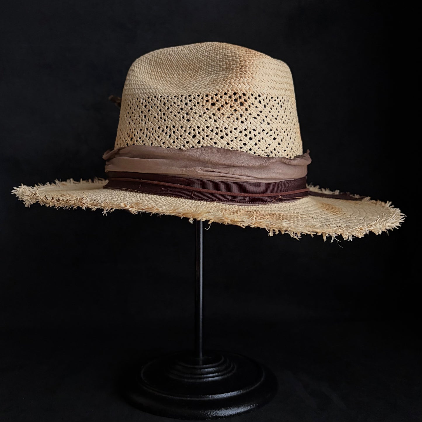 Journey burned western panama hat