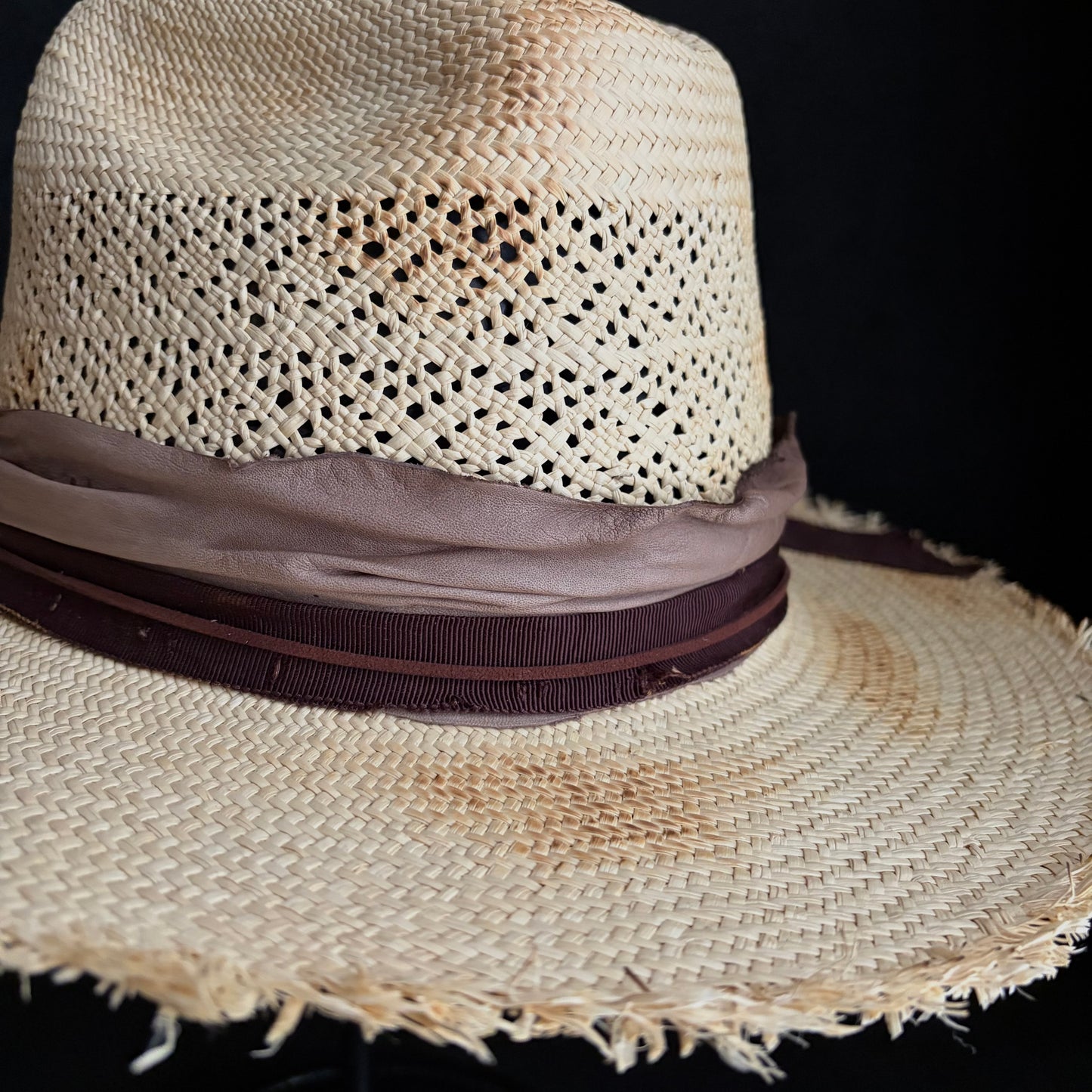 Journey burned western panama hat