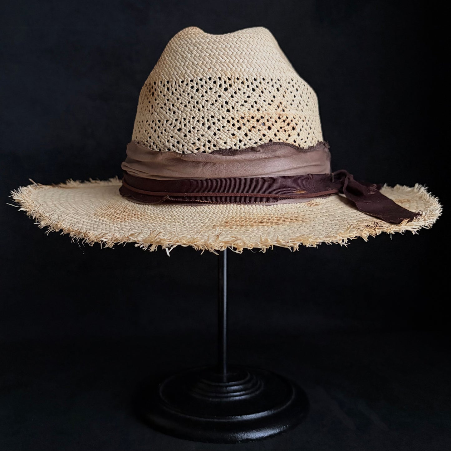 Journey burned western panama hat