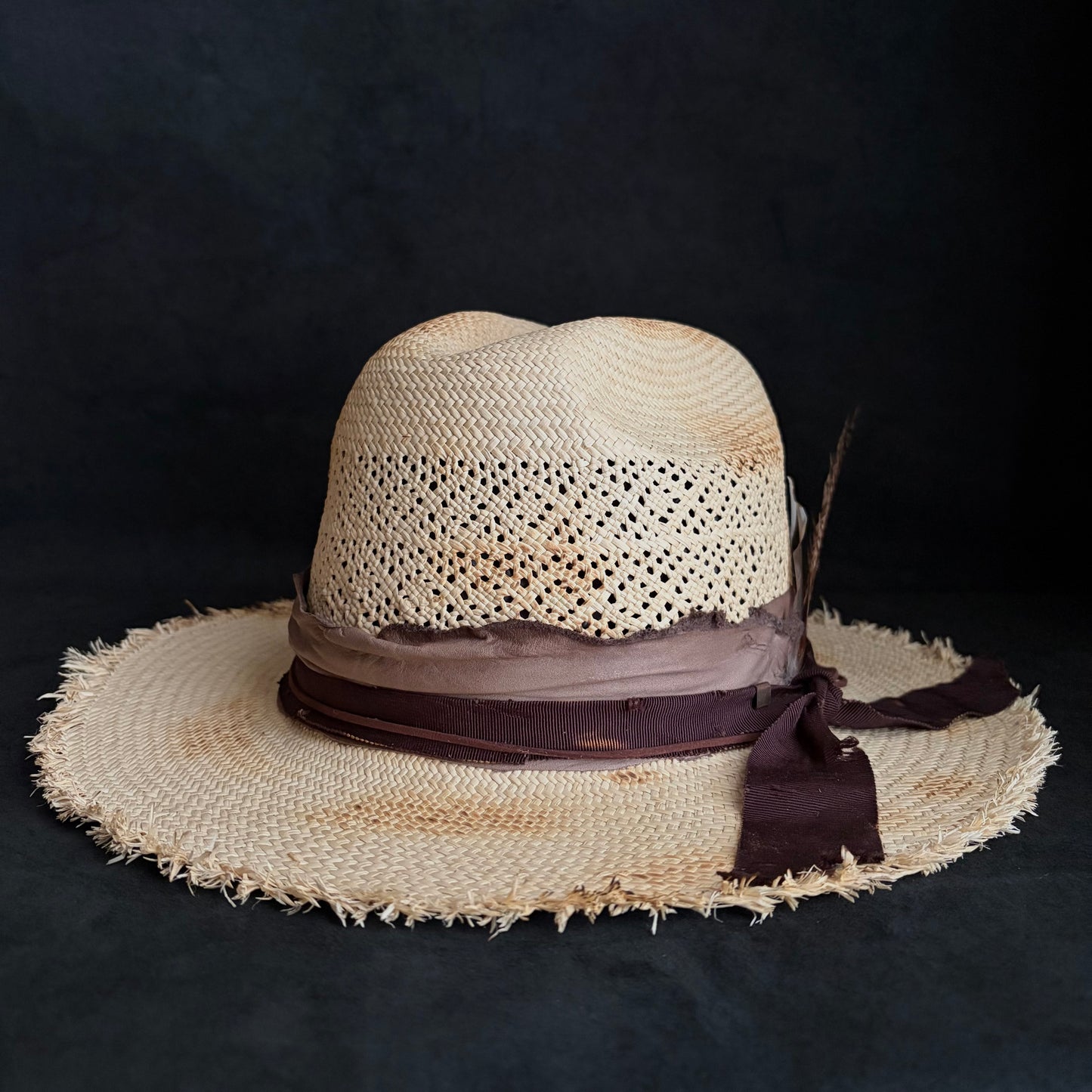 Journey burned western panama hat