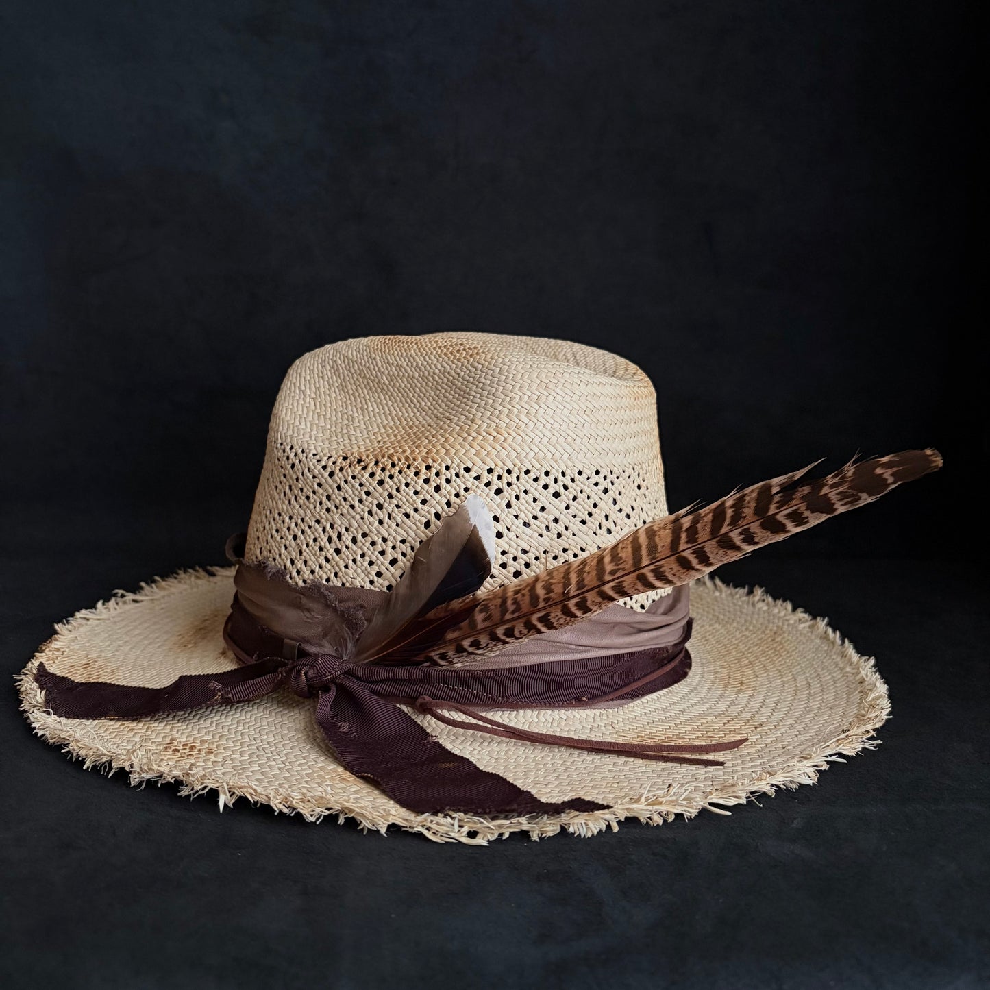 Journey burned western panama hat