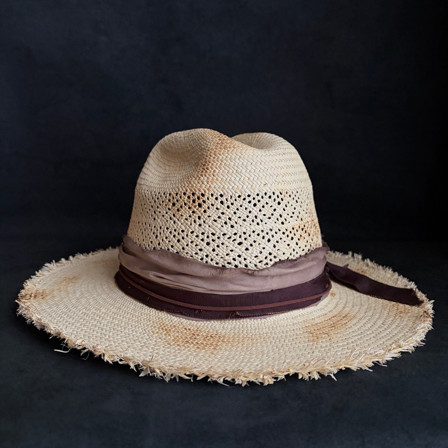 Journey burned western panama hat