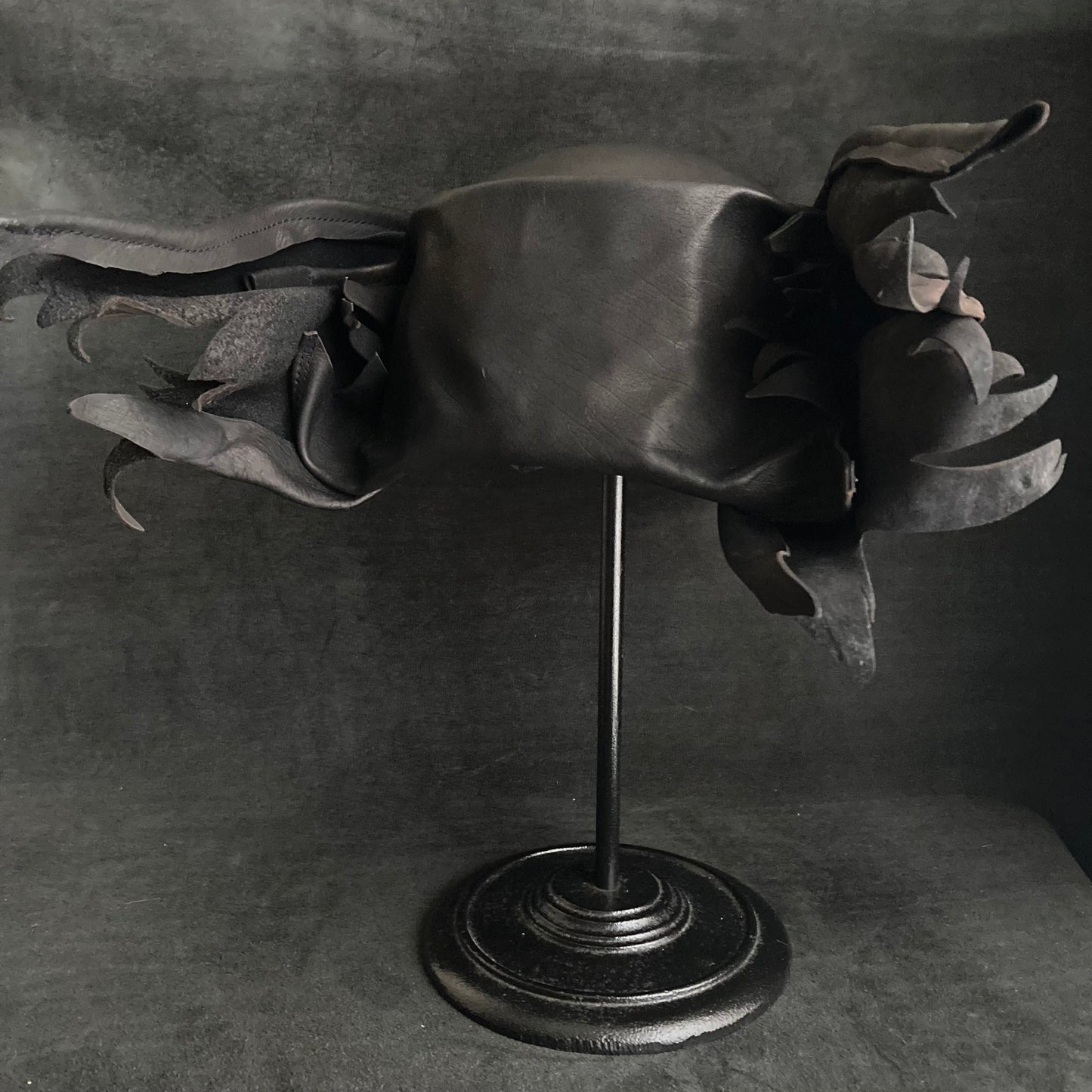 Reserved item (Black leather Hunter hat)