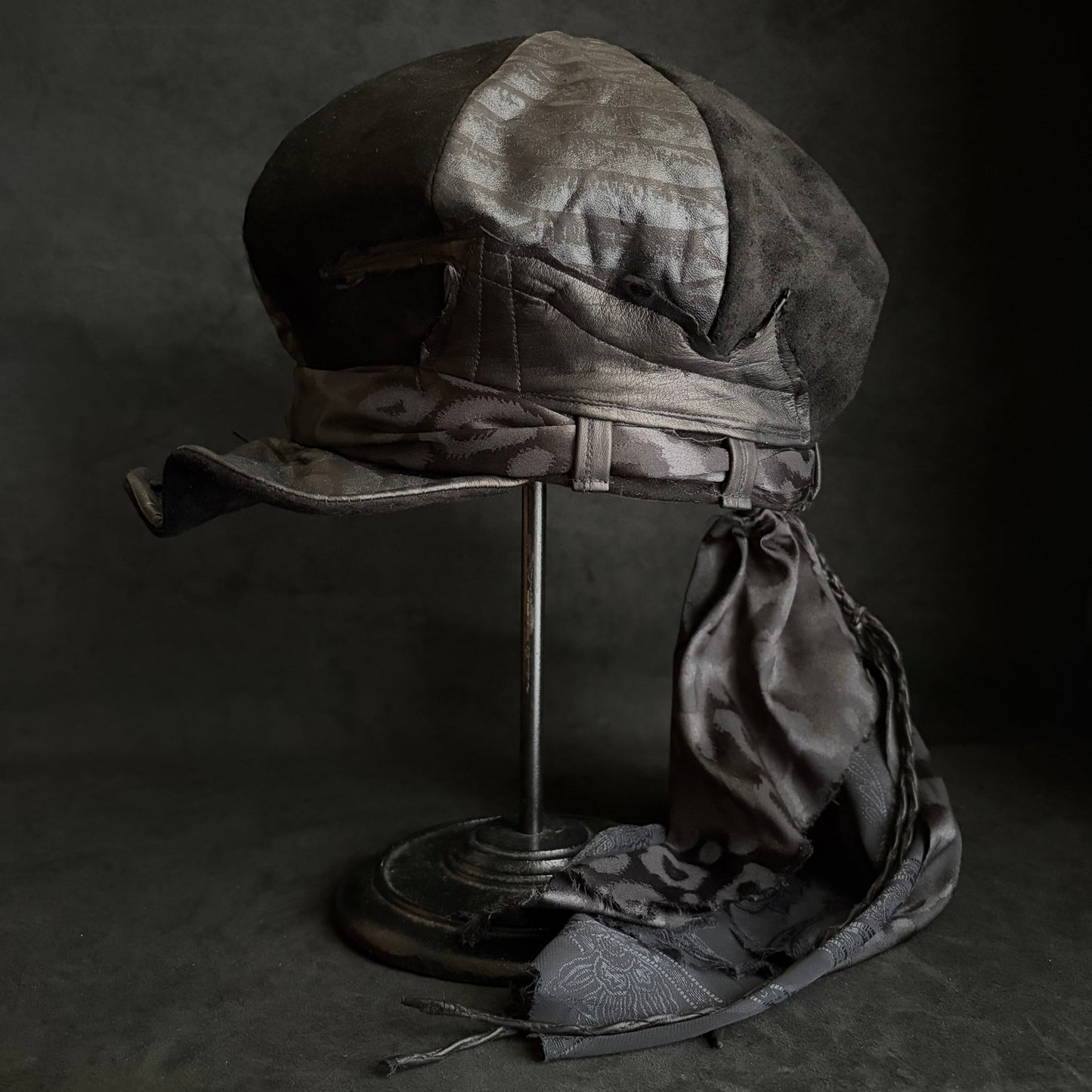 [ Takamiya Shohei × triangles hat ] Nomad free rock leather casquette