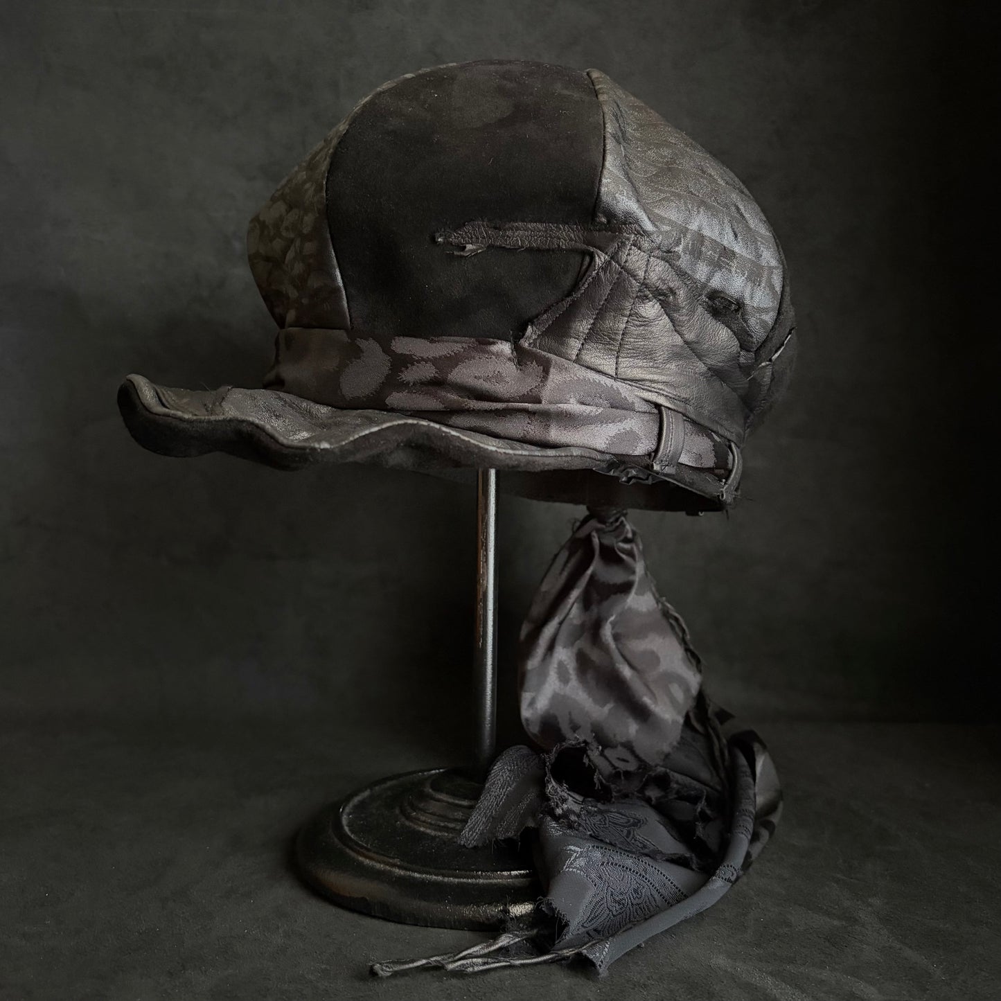 [ Takamiya Shohei × triangles hat ] Nomad free rock leather casquette