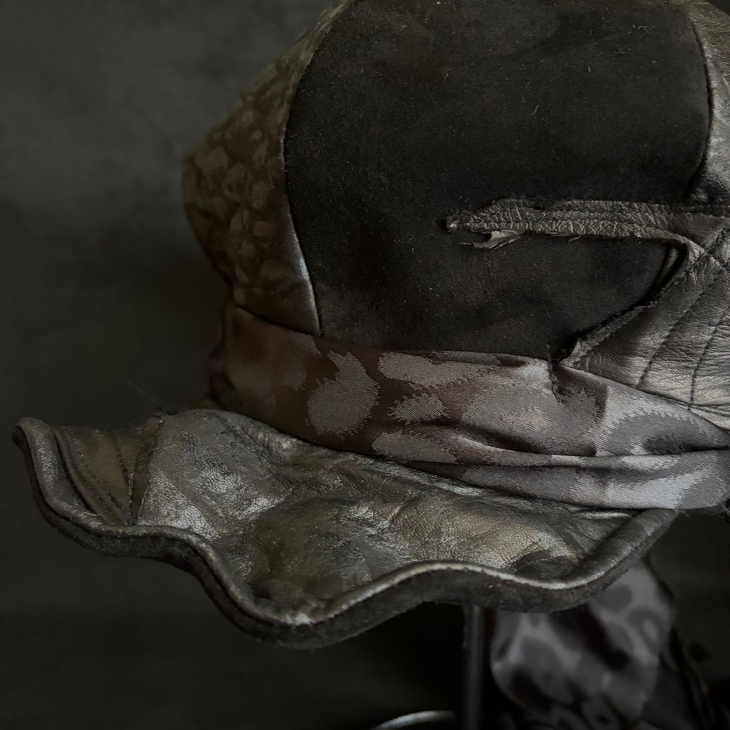 [ Takamiya Shohei × triangles hat ] Nomad free rock leather casquette