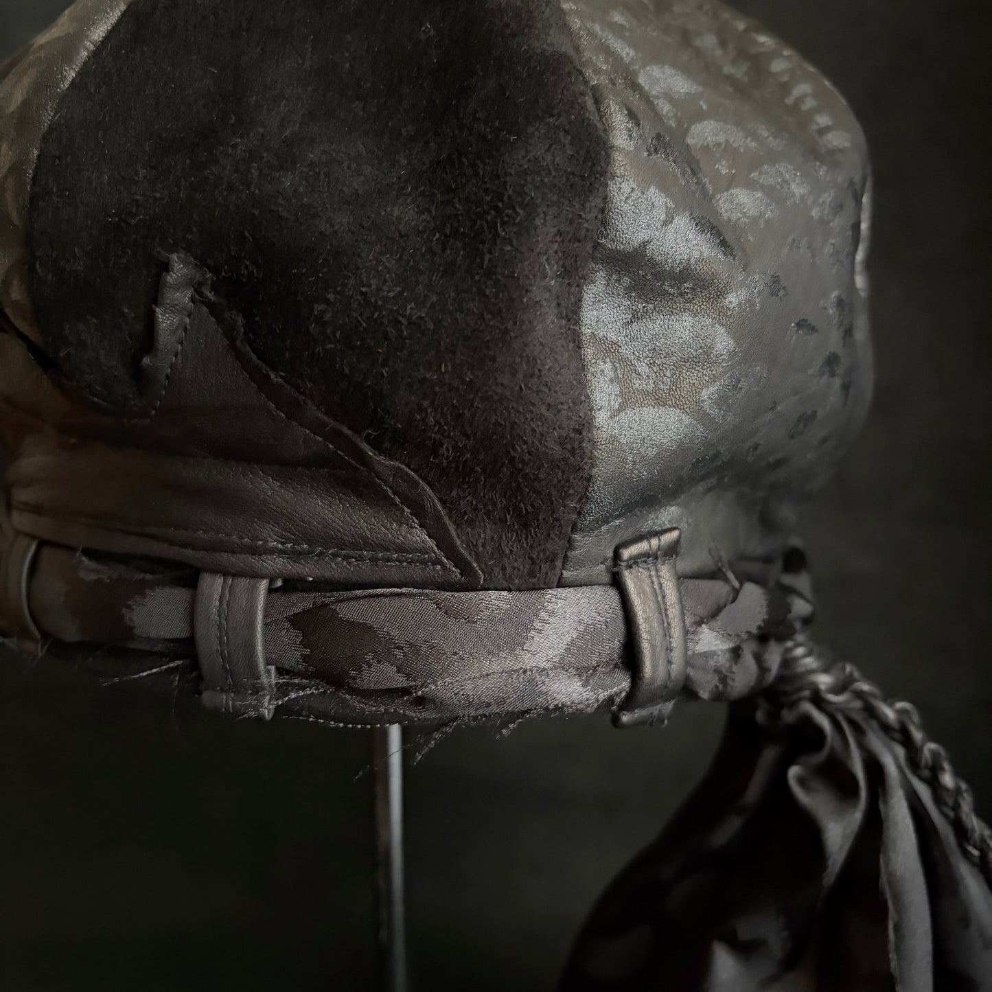 [ Takamiya Shohei × triangles hat ] Nomad free rock leather casquette