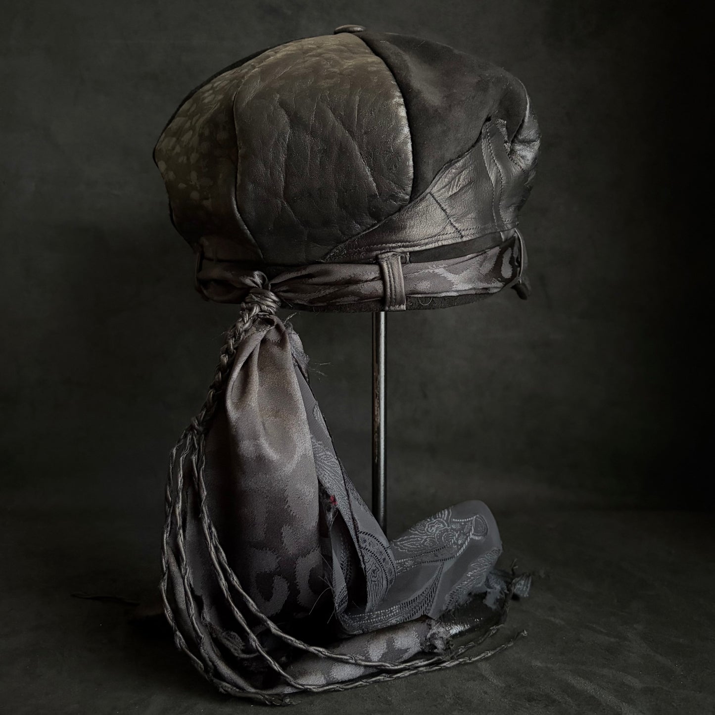 [ Takamiya Shohei × triangles hat ] Nomad free rock leather casquette