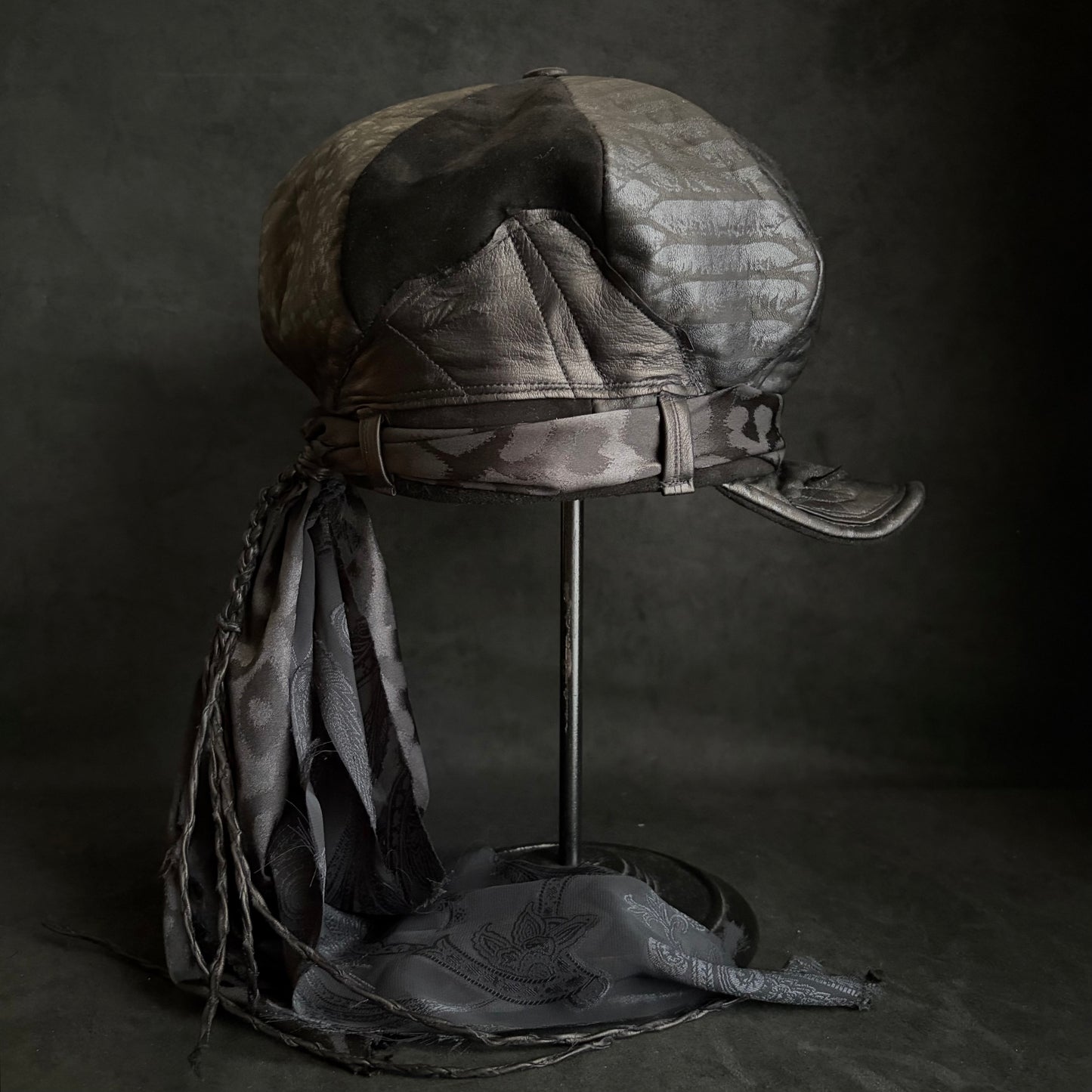 [ Takamiya Shohei × triangles hat ] Nomad free rock leather casquette