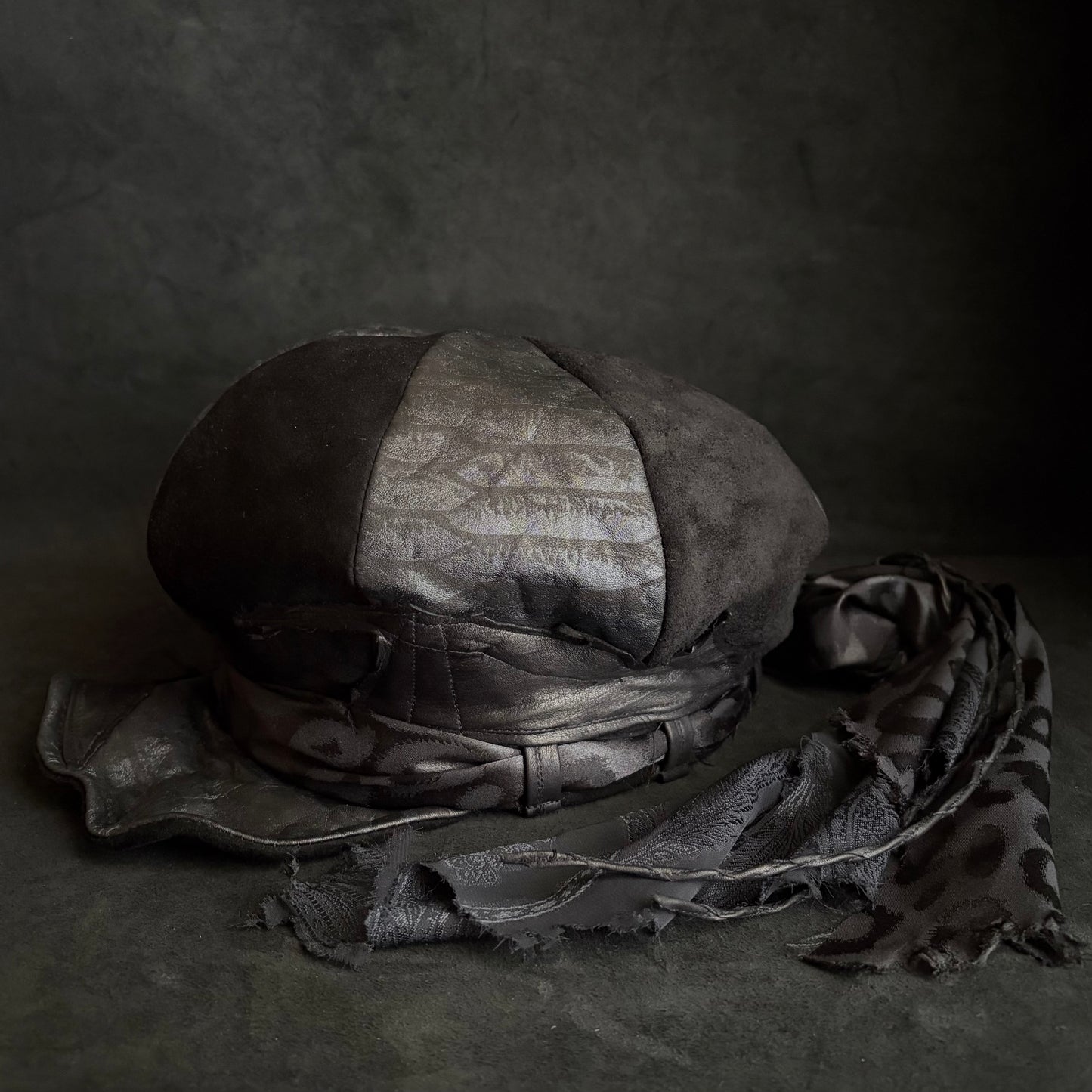 [ Takamiya Shohei × triangles hat ] Nomad free rock leather casquette