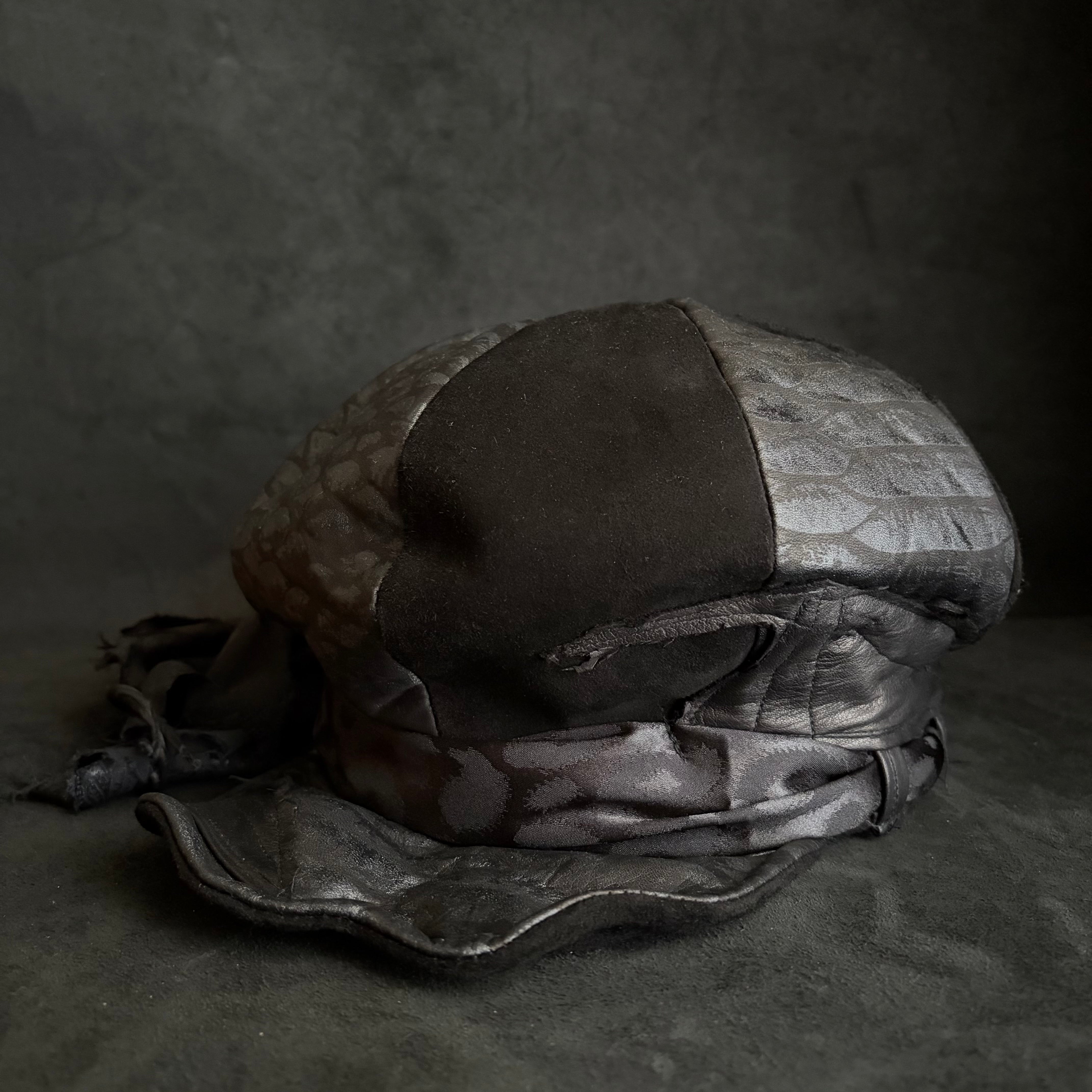 Takamiya Shohei × triangles hat ] Nomad free rock leather casquette