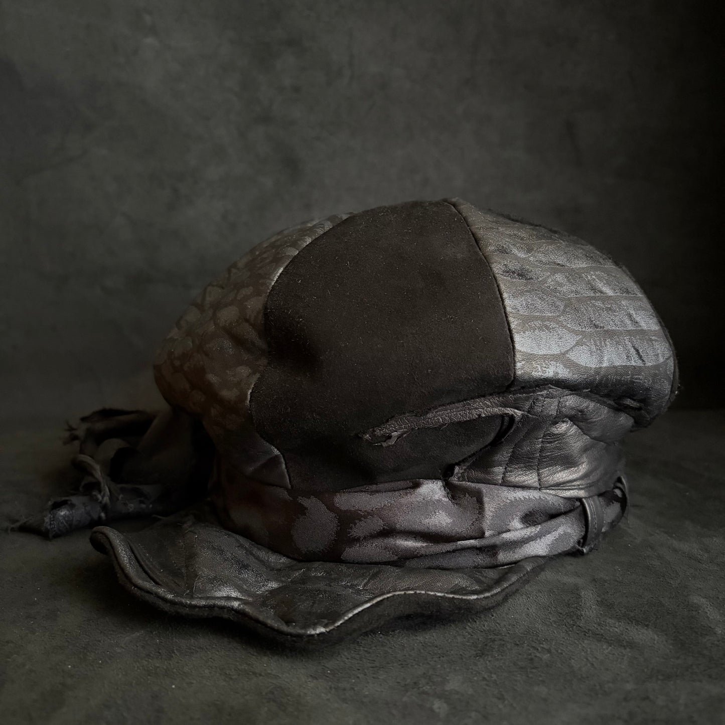 [ Takamiya Shohei × triangles hat ] Nomad free rock leather casquette