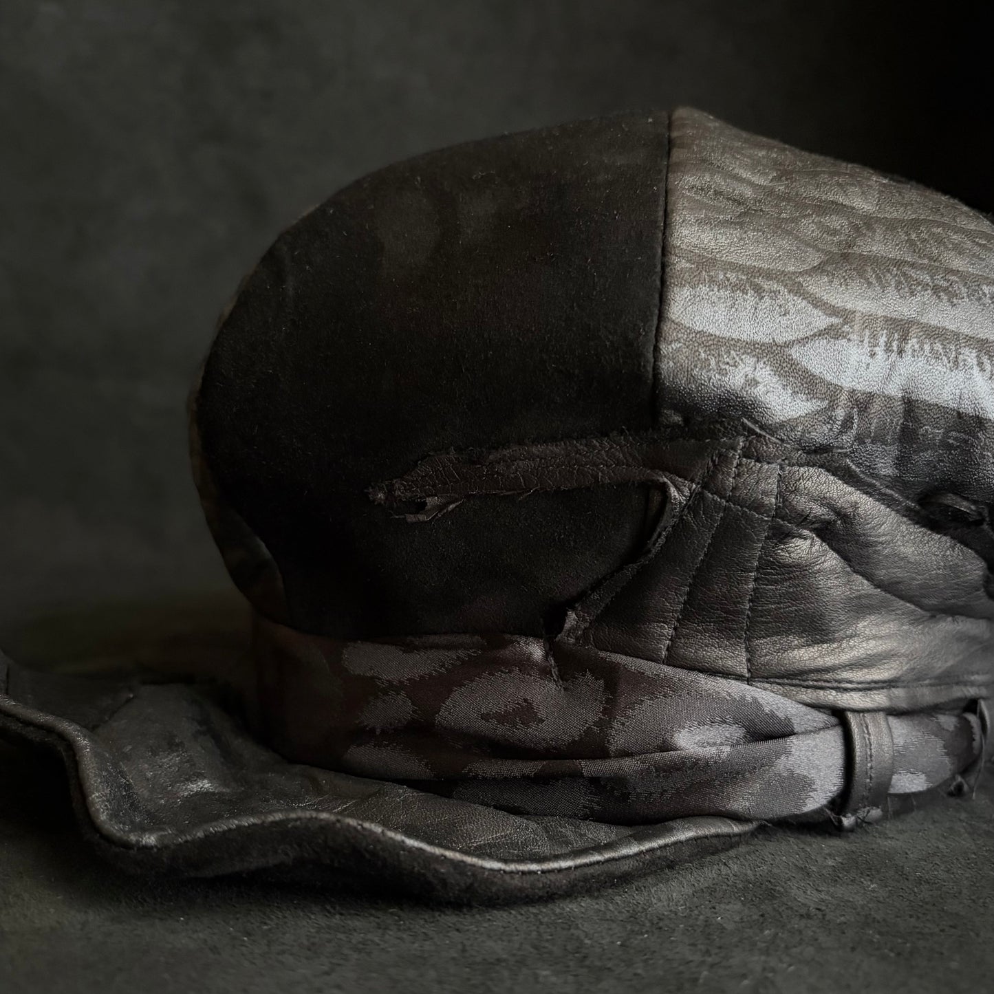 [ Takamiya Shohei × triangles hat ] Nomad free rock leather casquette