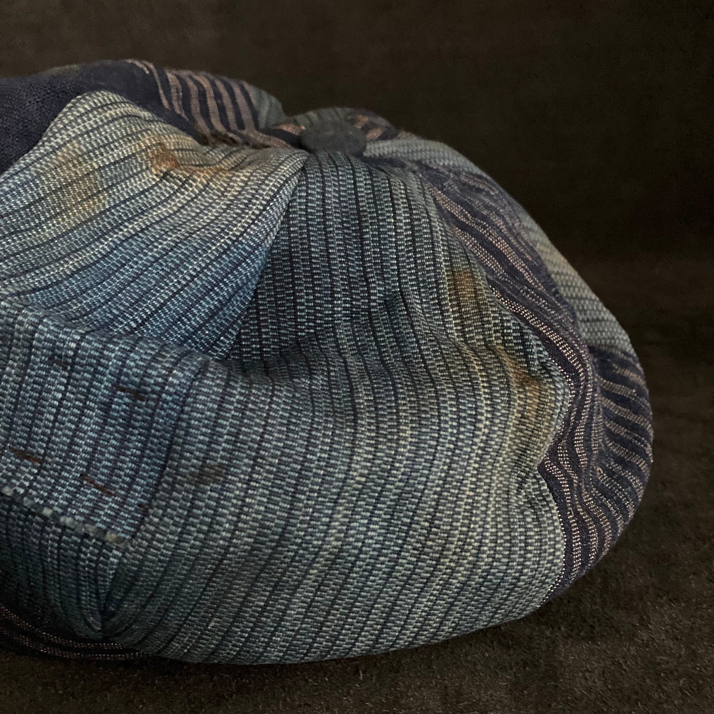 Indigo stripe mix casquette