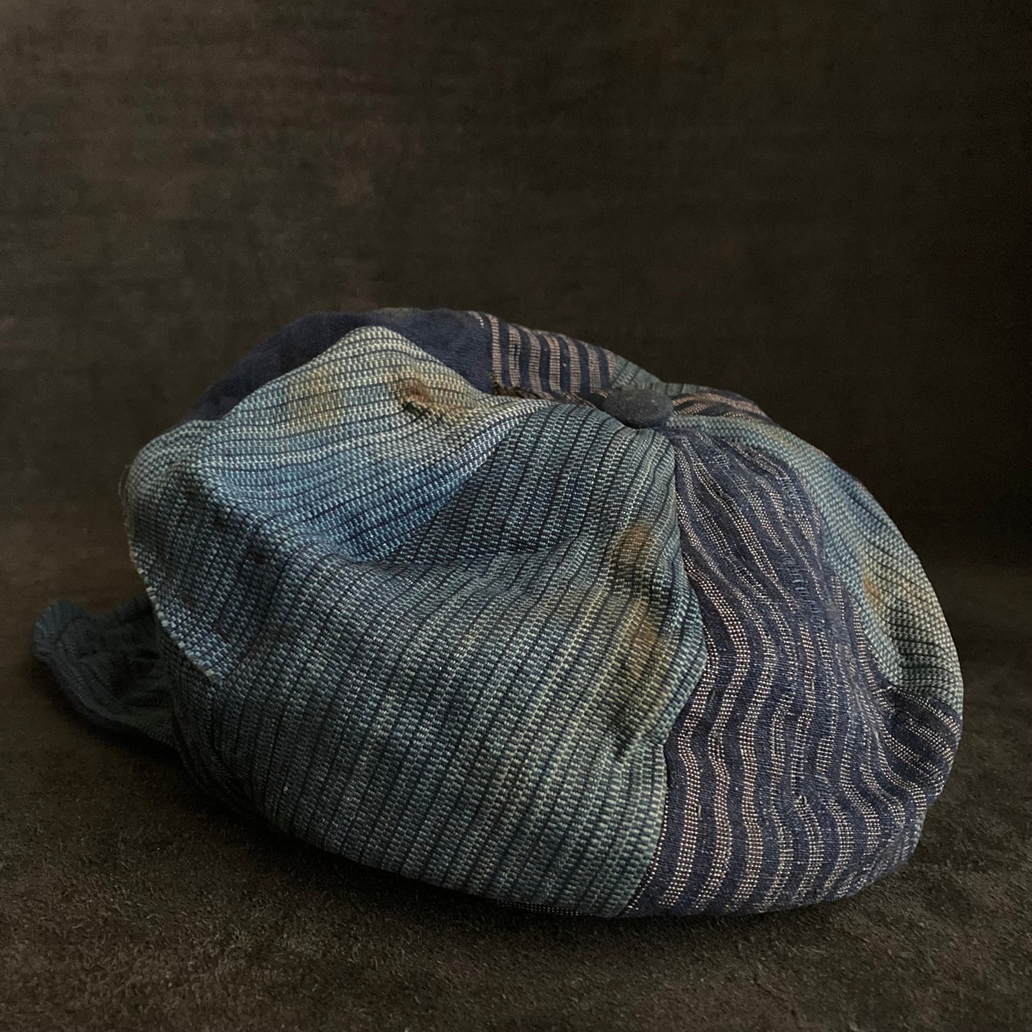 Indigo stripe mix casquette