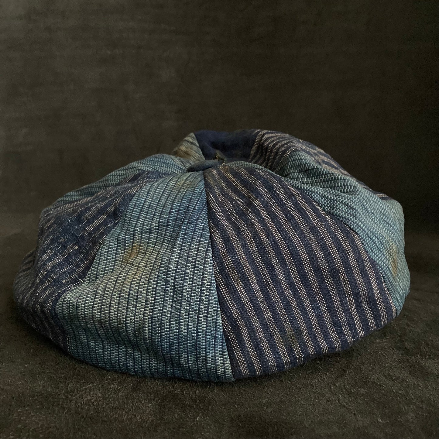 Indigo stripe mix casquette