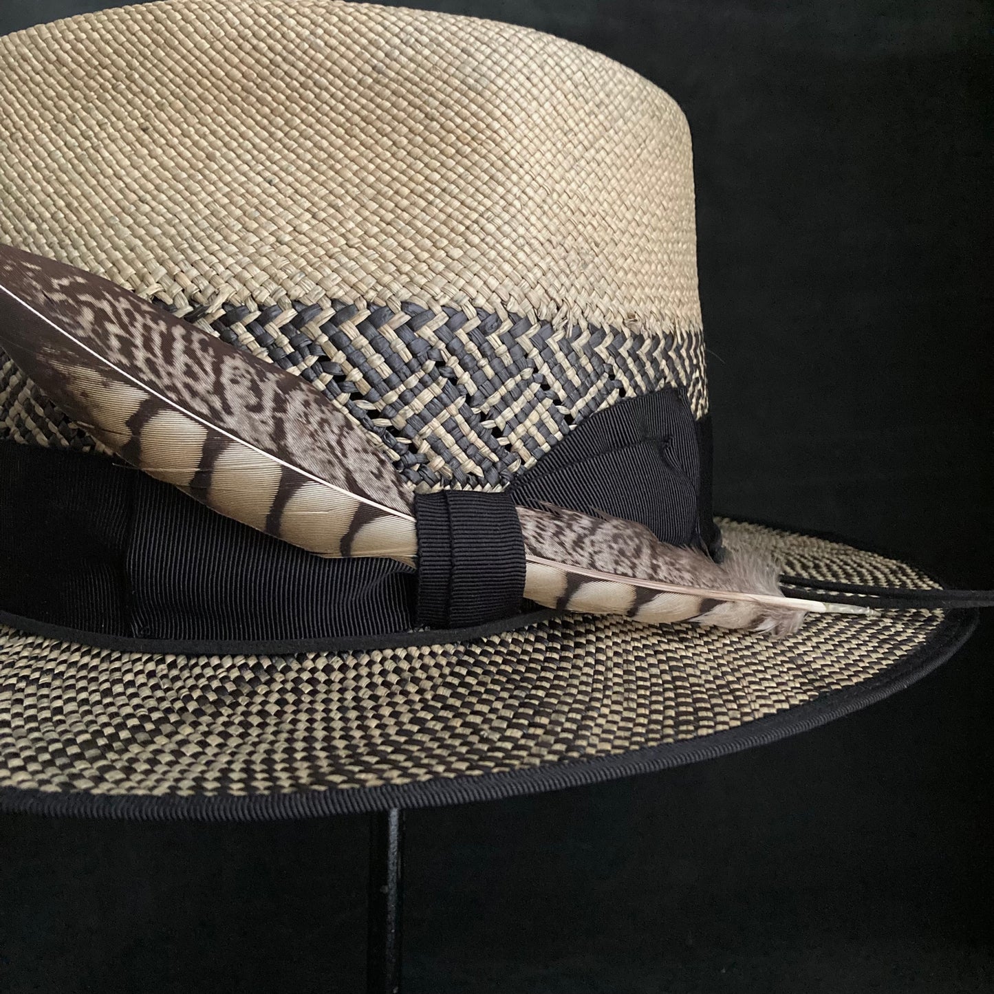 Bitter old pattern fedora hat