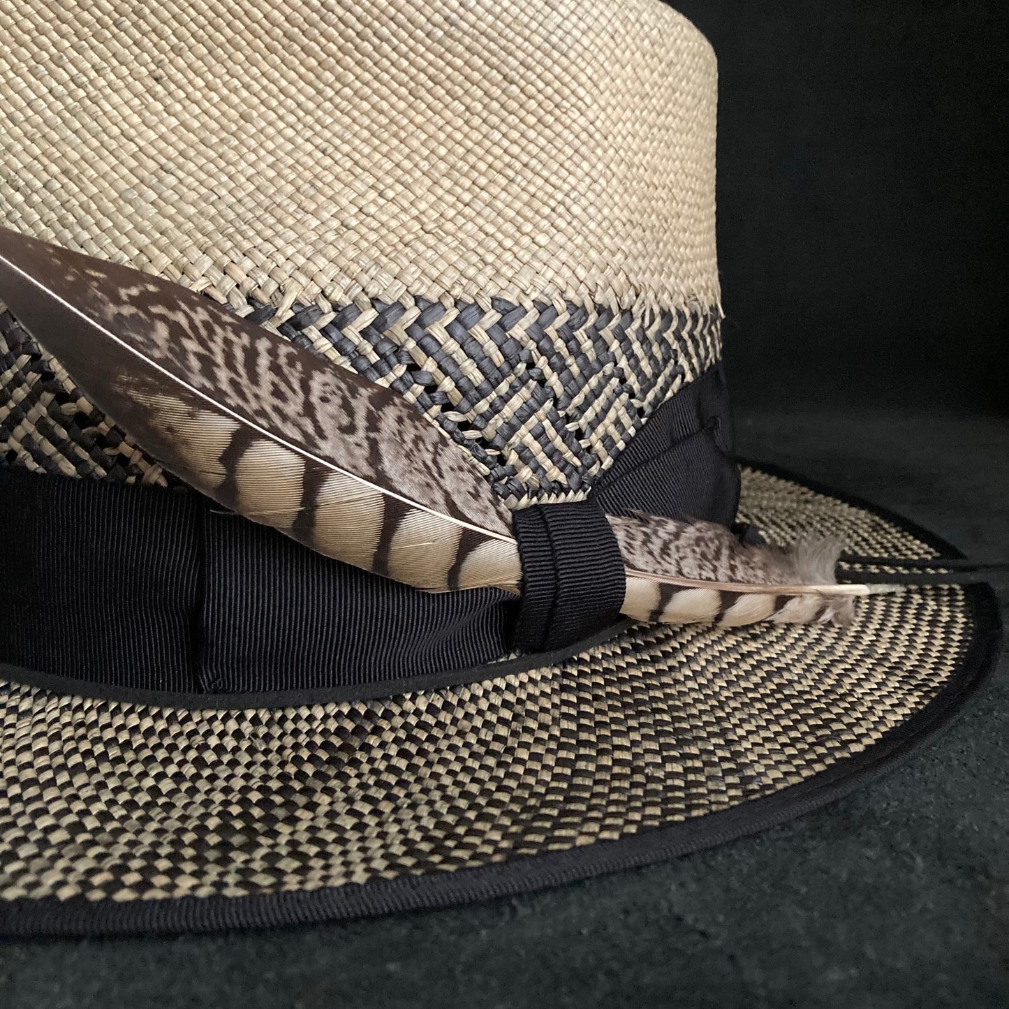 Bitter old pattern fedora hat