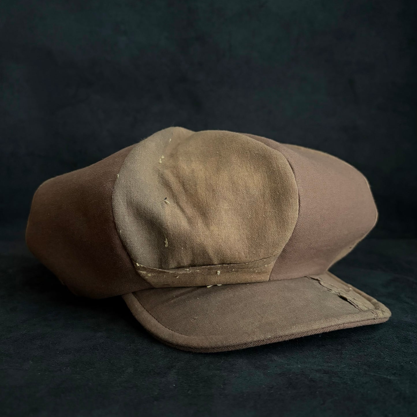 Vintage kakishibu cotton big casquette
