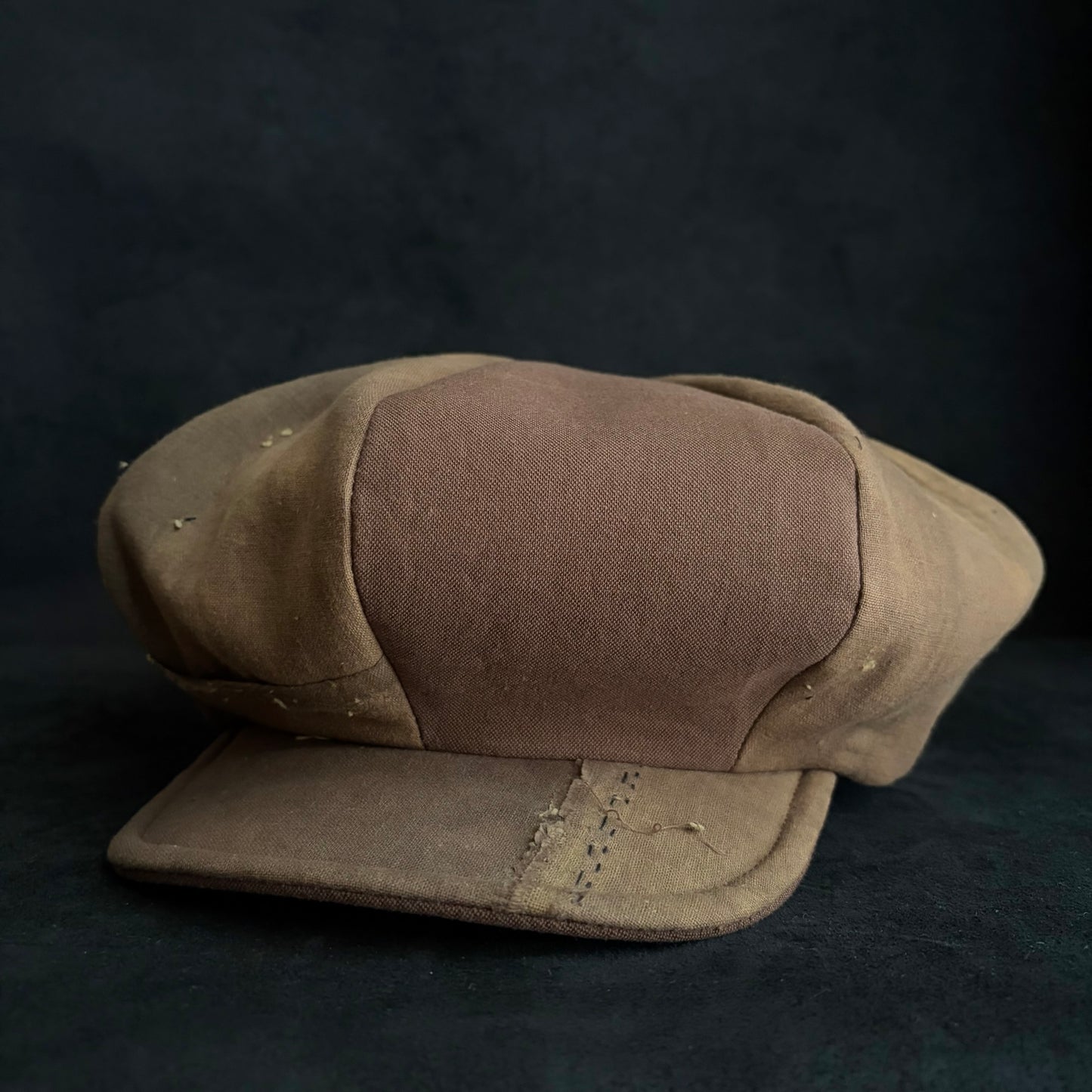 Vintage kakishibu cotton big casquette