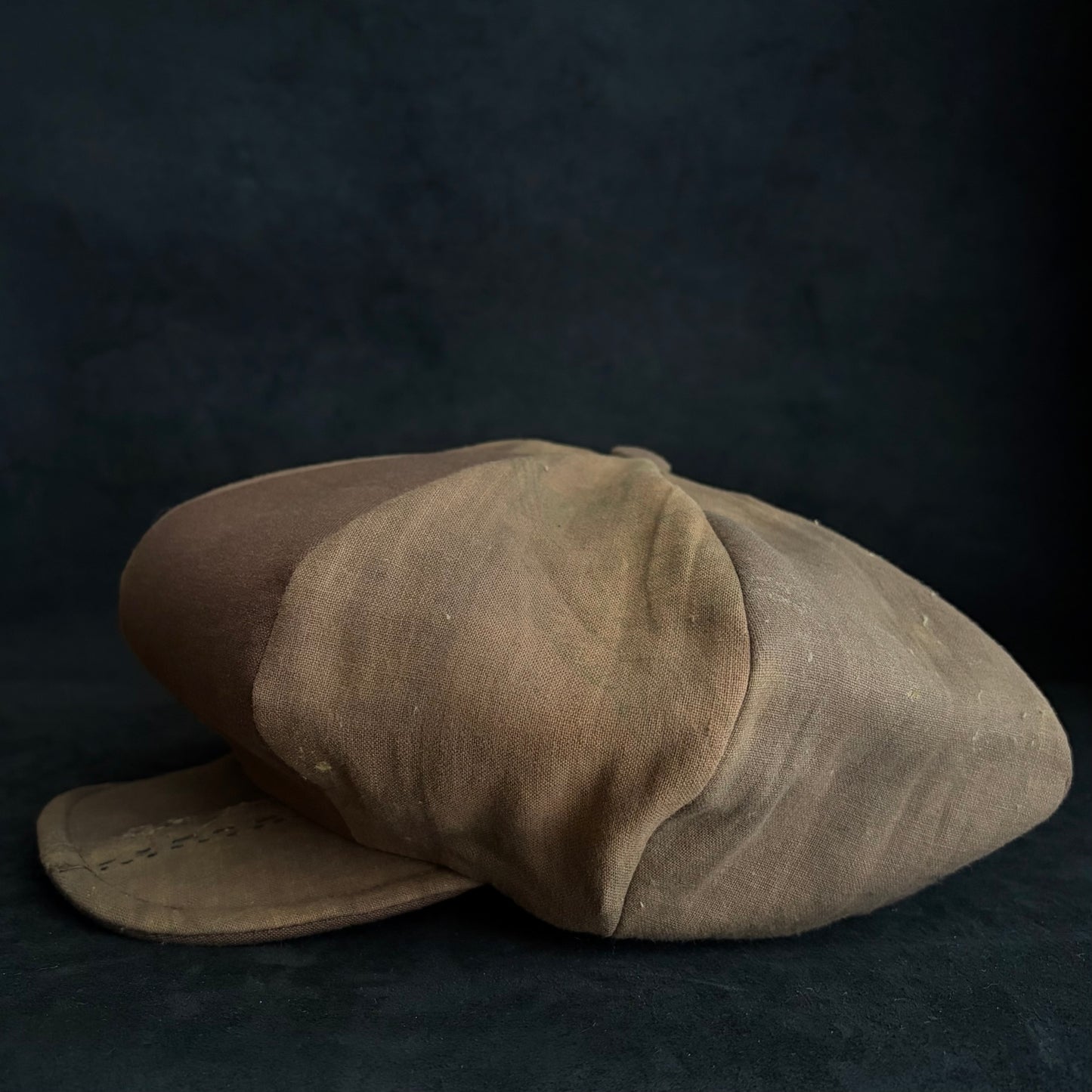 Vintage kakishibu cotton big casquette