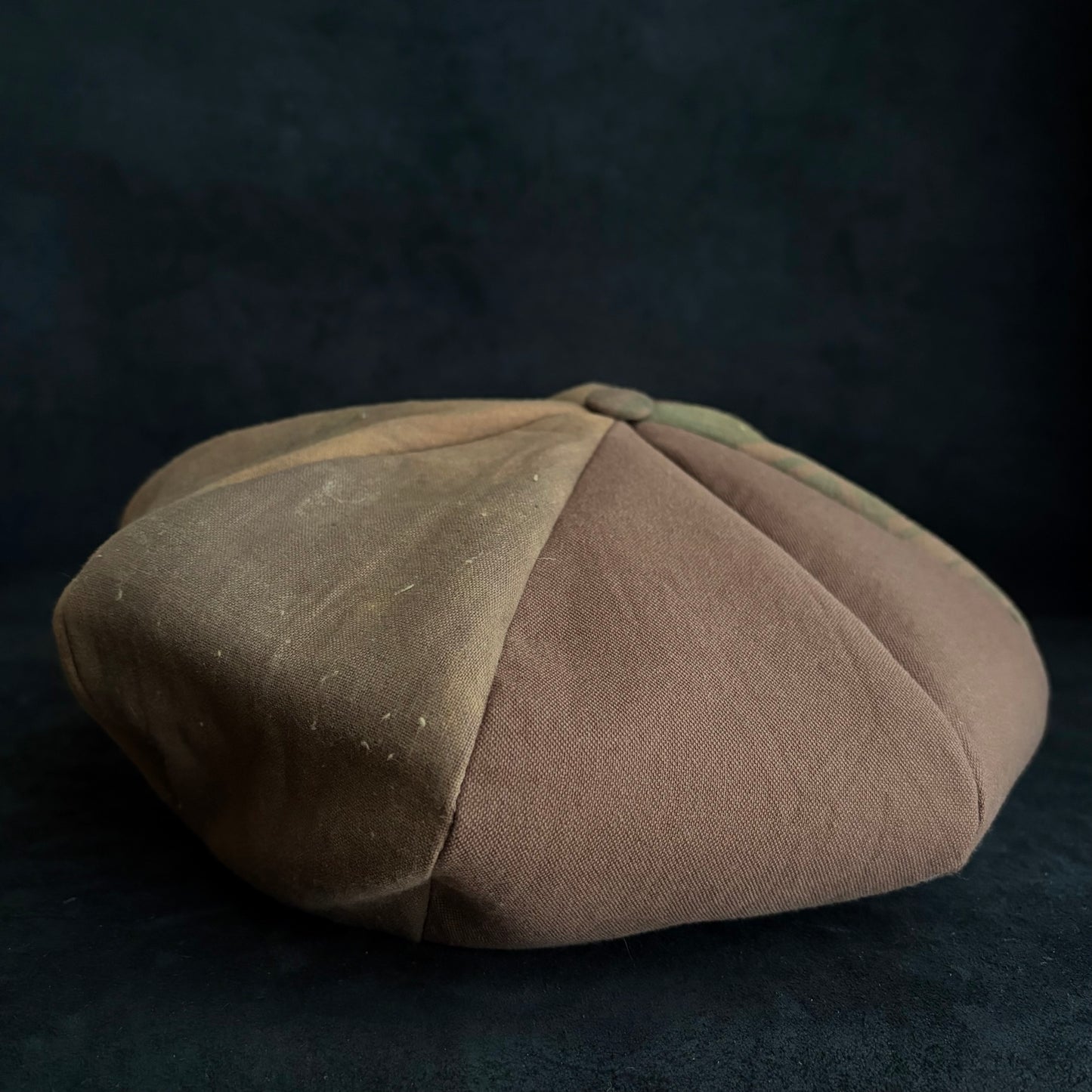 Vintage kakishibu cotton big casquette