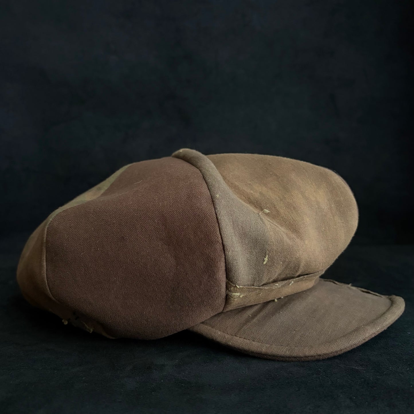 Vintage kakishibu cotton big casquette