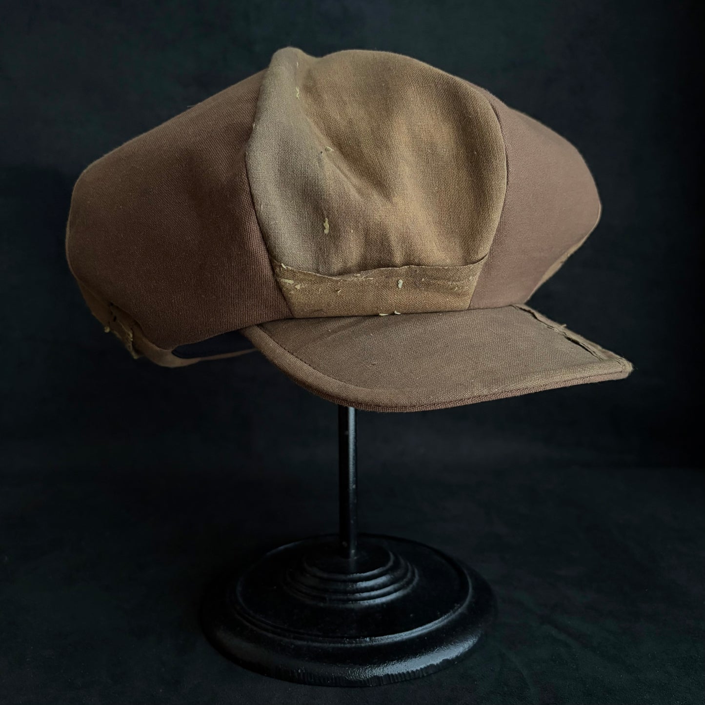Vintage kakishibu cotton big casquette