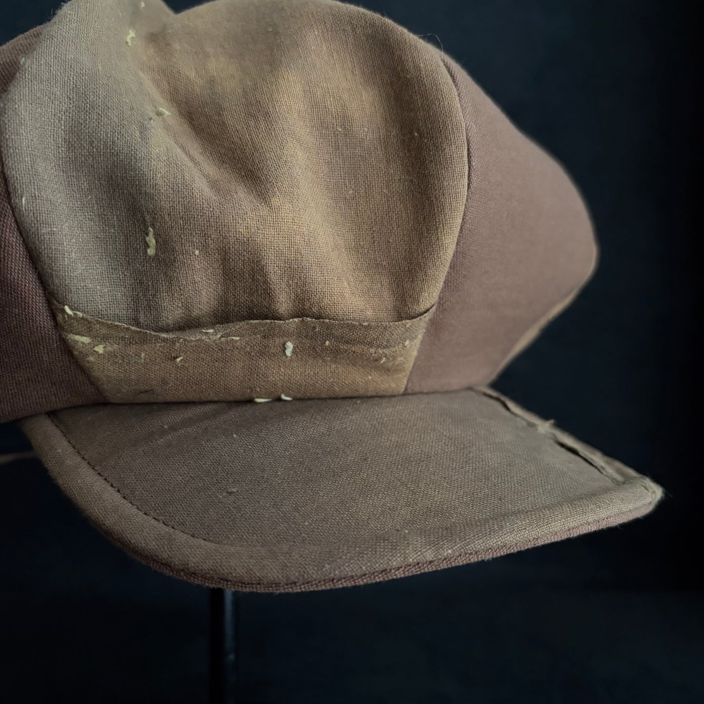 Vintage kakishibu cotton big casquette