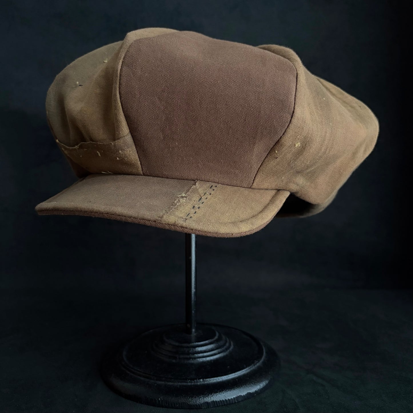 Vintage kakishibu cotton big casquette