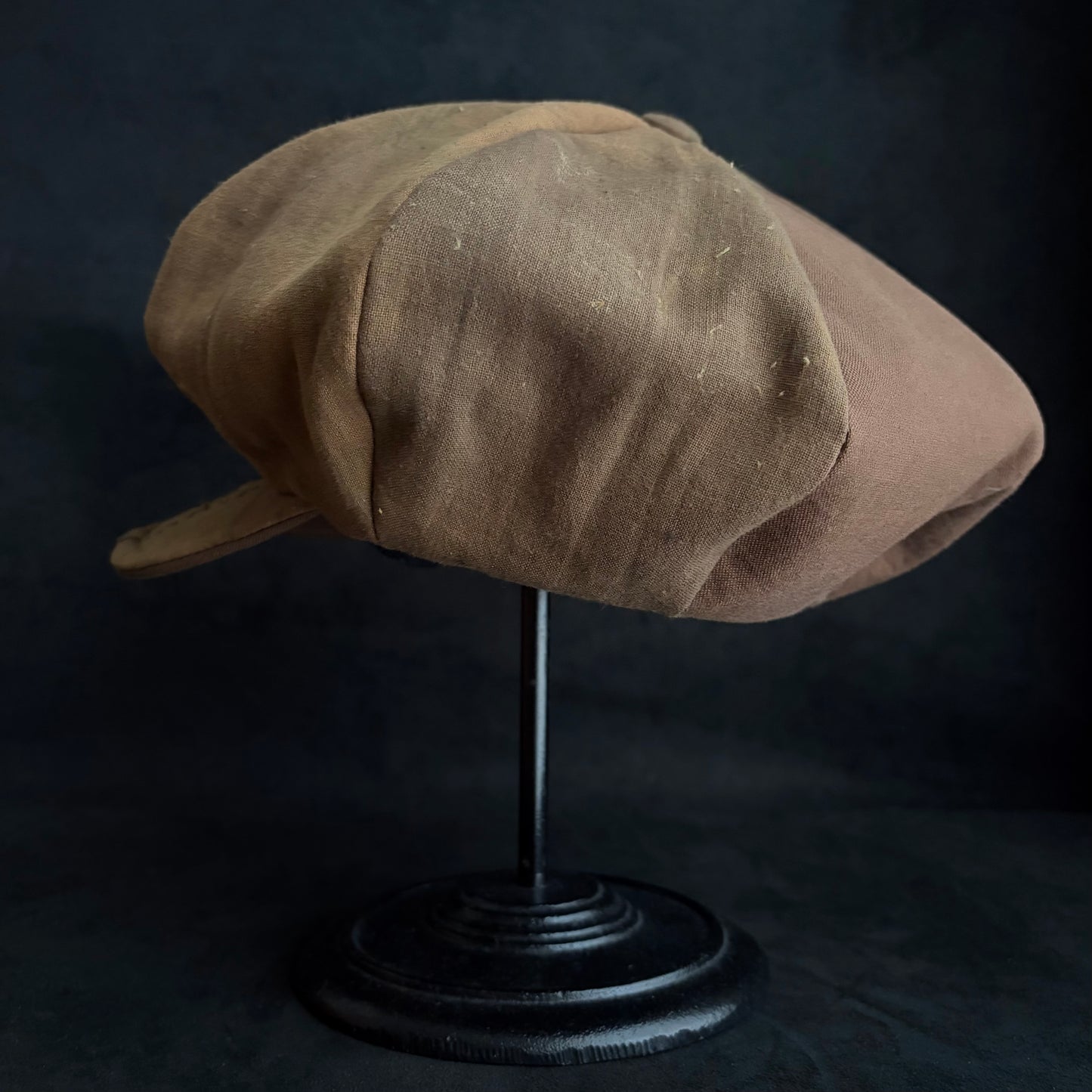 Vintage kakishibu cotton big casquette