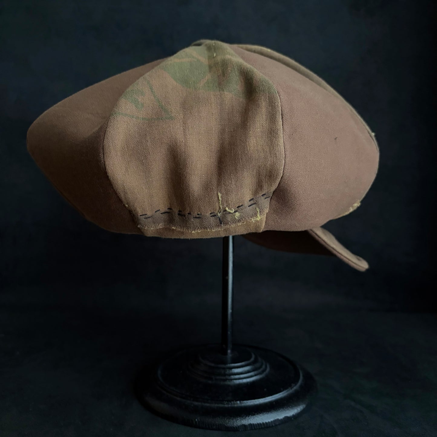 Vintage kakishibu cotton big casquette