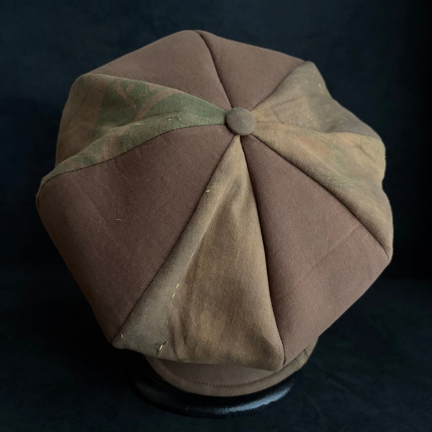 Vintage kakishibu cotton big casquette