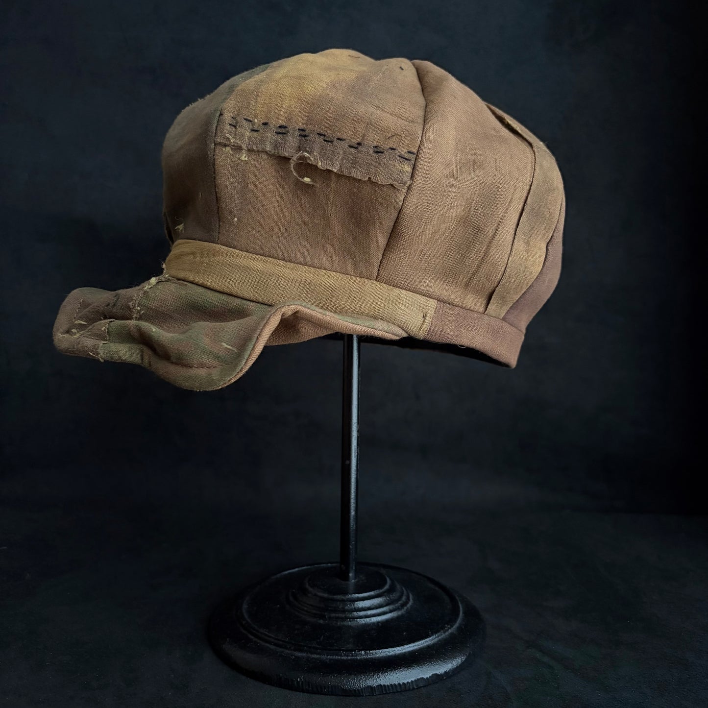 Vintage kakishibu cotton casquette