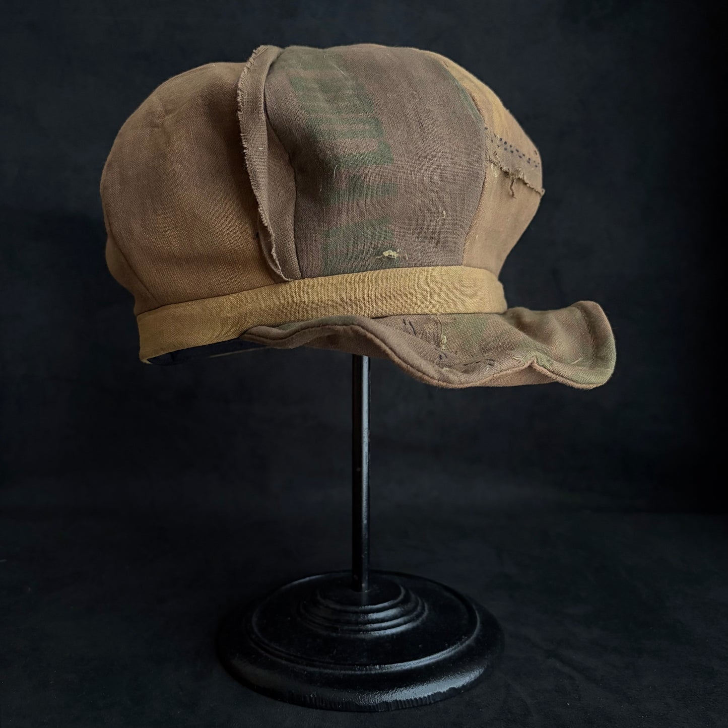 Vintage kakishibu cotton casquette