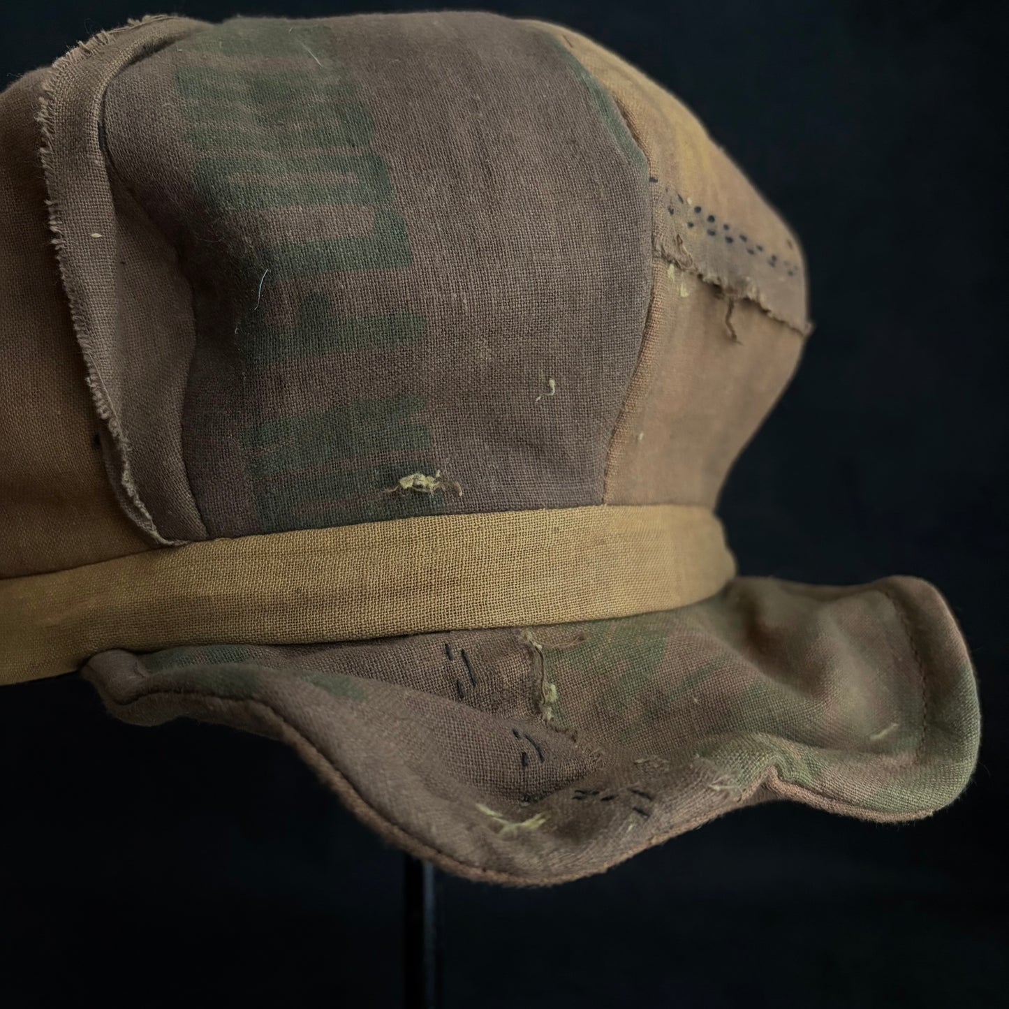 Vintage kakishibu cotton casquette