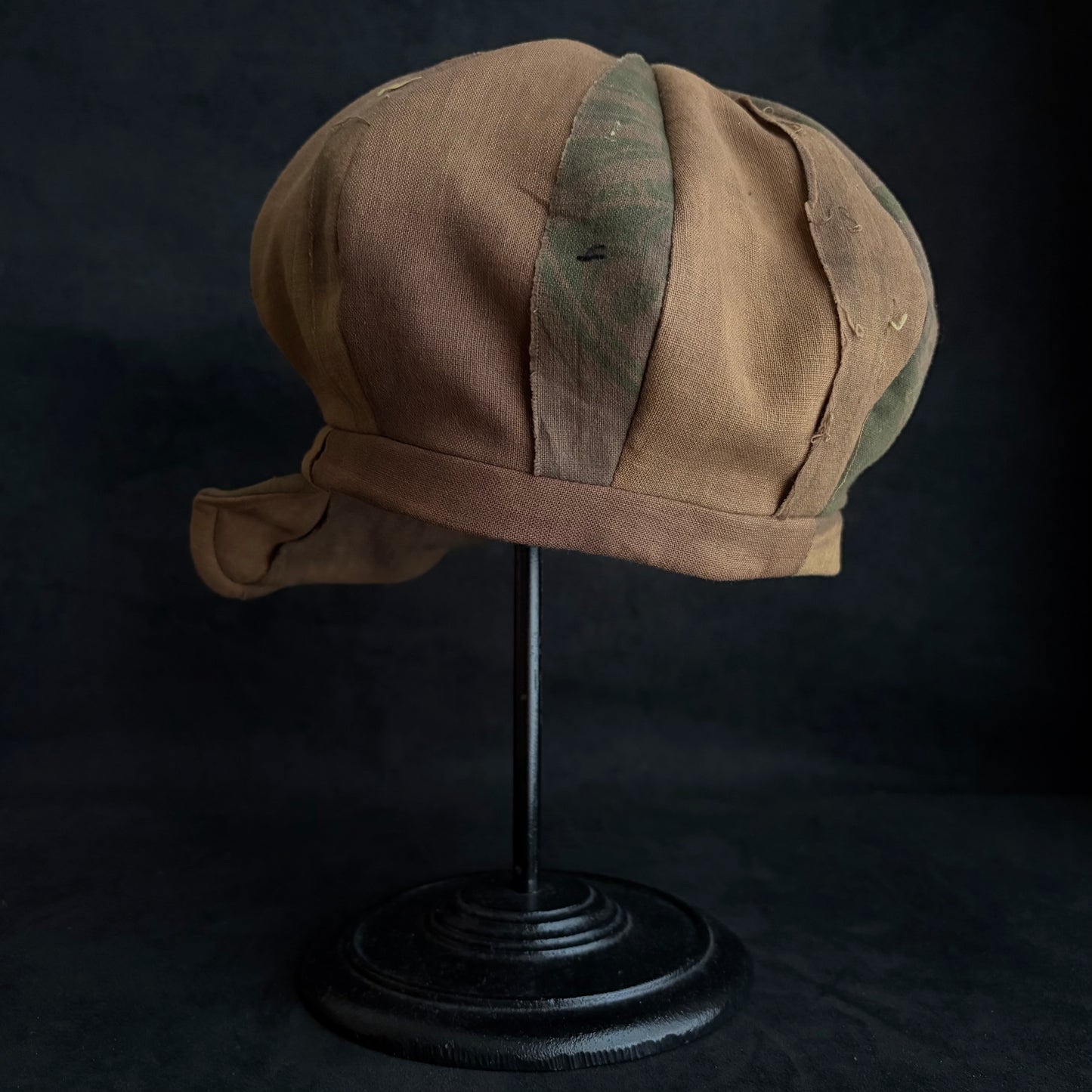 Vintage kakishibu cotton casquette