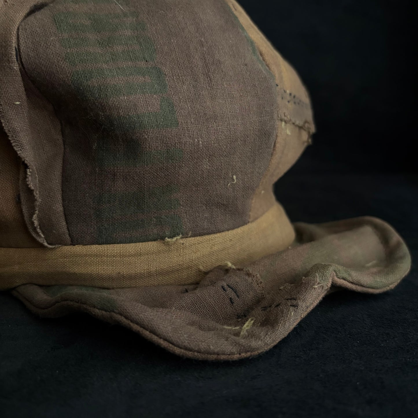 Vintage kakishibu cotton casquette