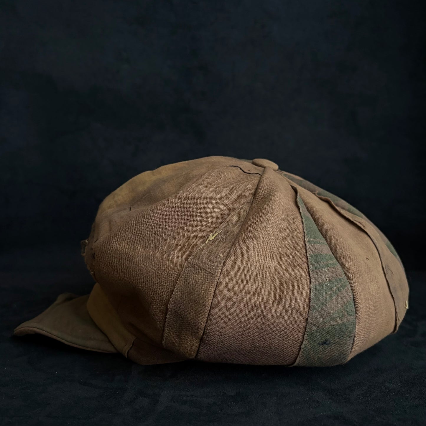 Vintage kakishibu cotton casquette