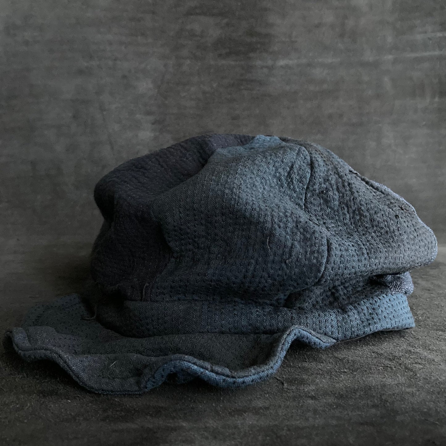 Hand-stitch indigo dyed casquette