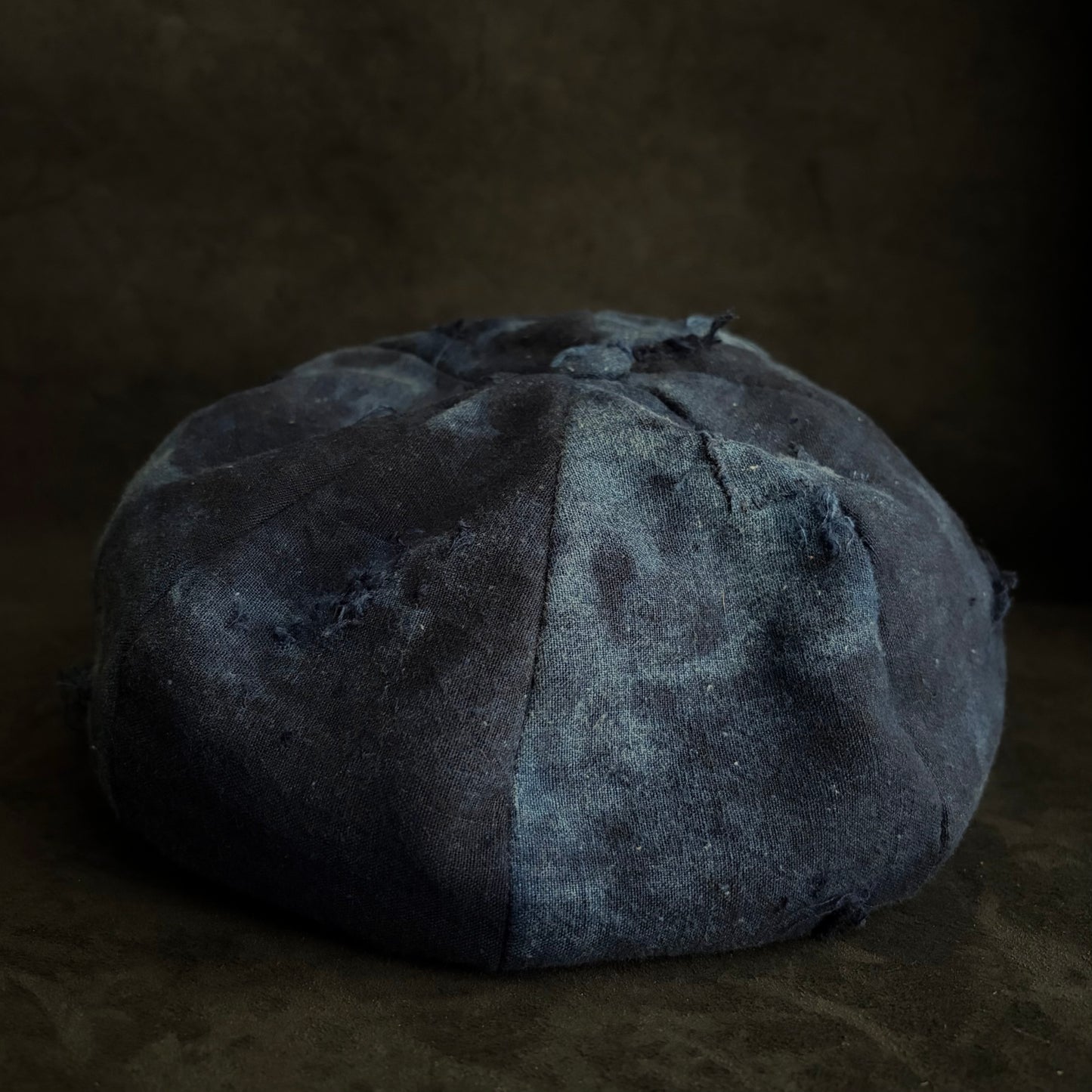 Fading indigo patchwork casquette