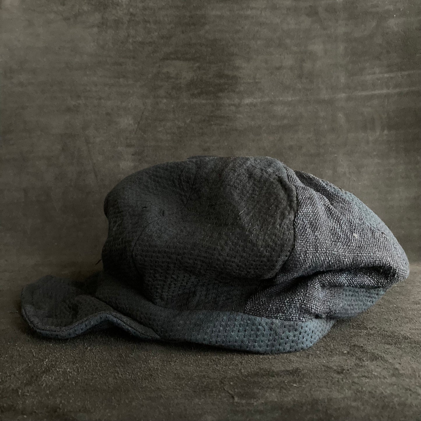 Hand-stitch indigo dyed casquette